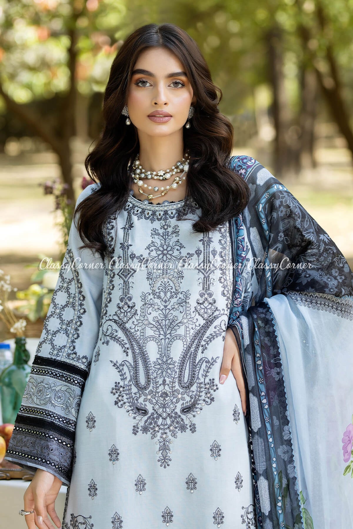 Pakistani lawn attire for women