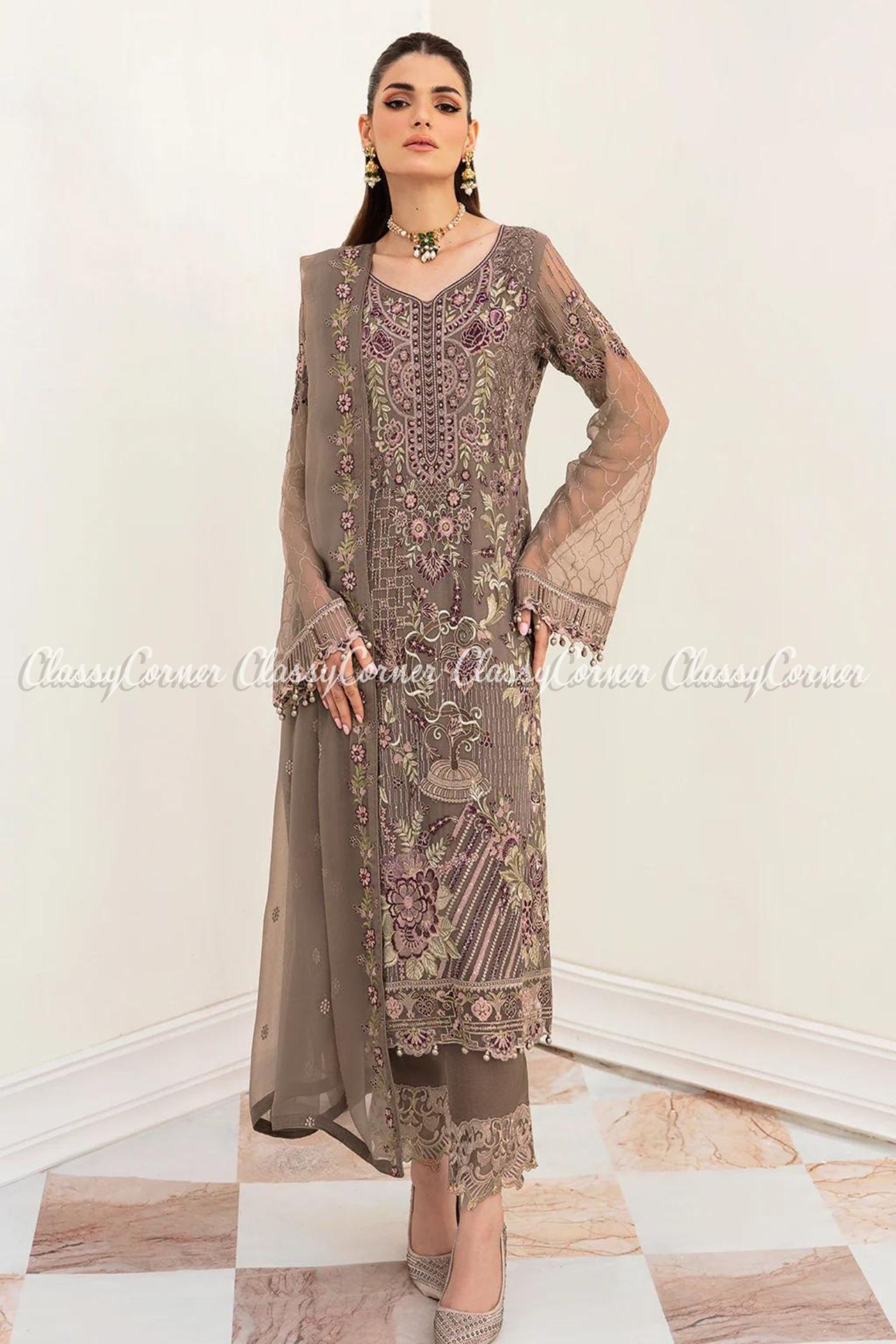 pakistani formal dress for wedding