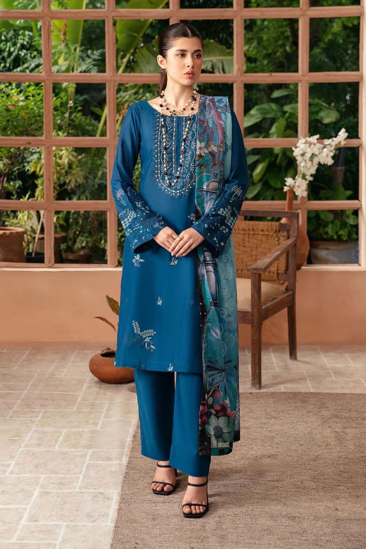 Latest Pakistani Semi Formal Suits 2024