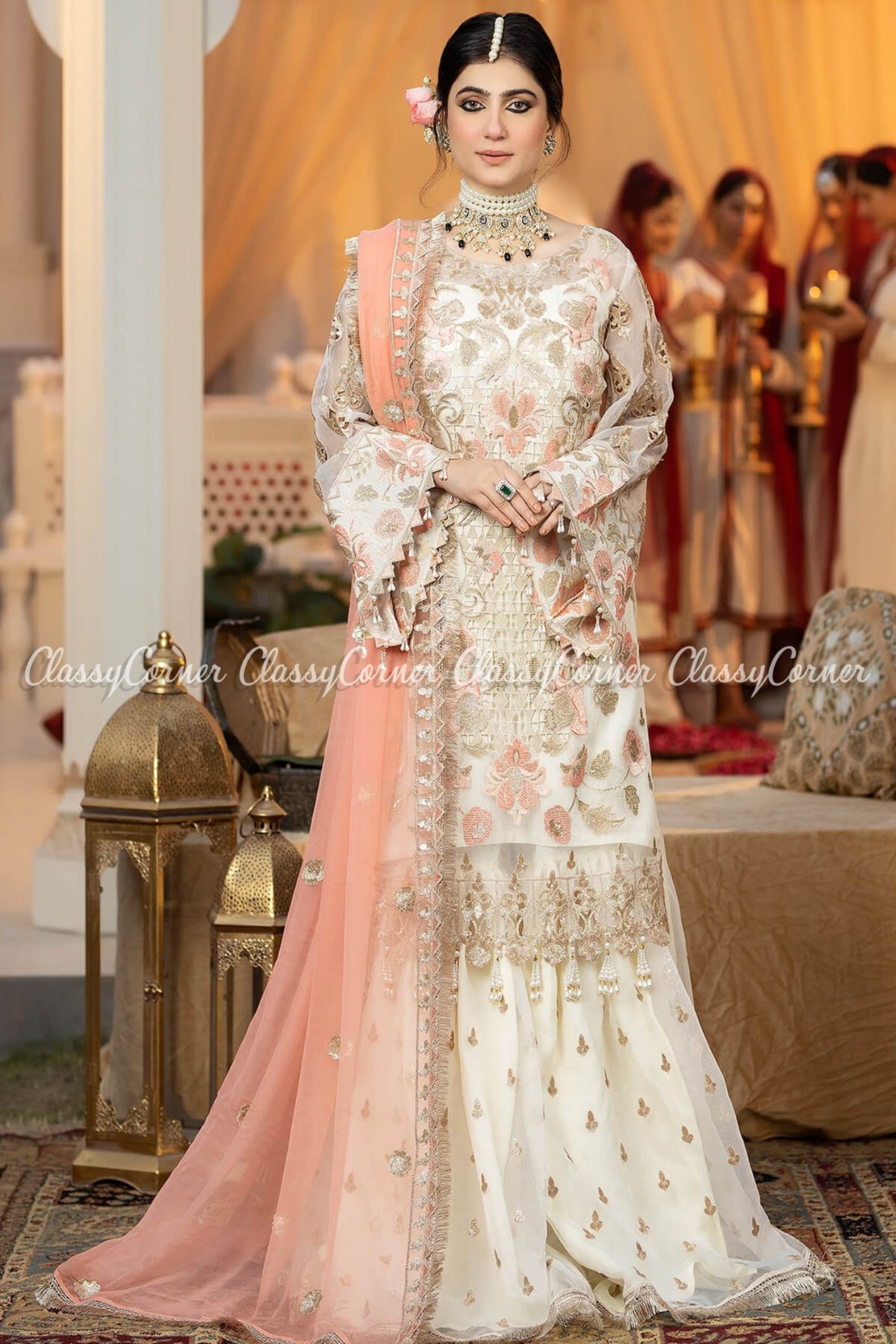 Pakistani wedding Sharara suits