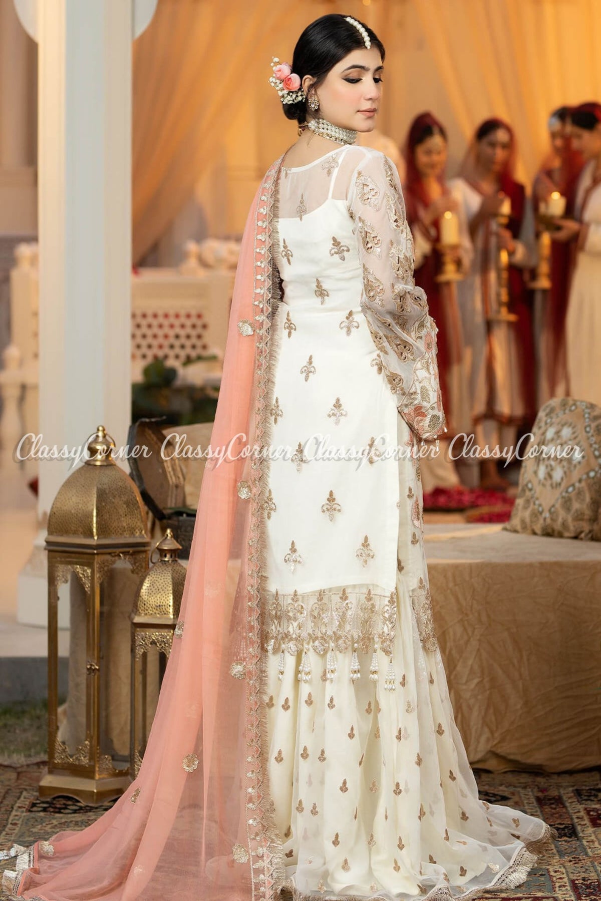 Pakistani wedding Sharara suits