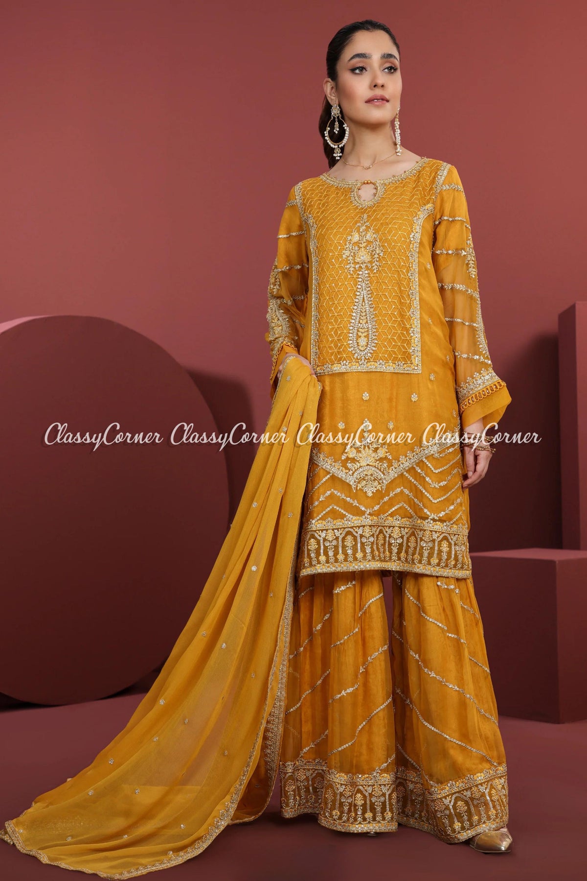 Pakistani wedding Sharara suits