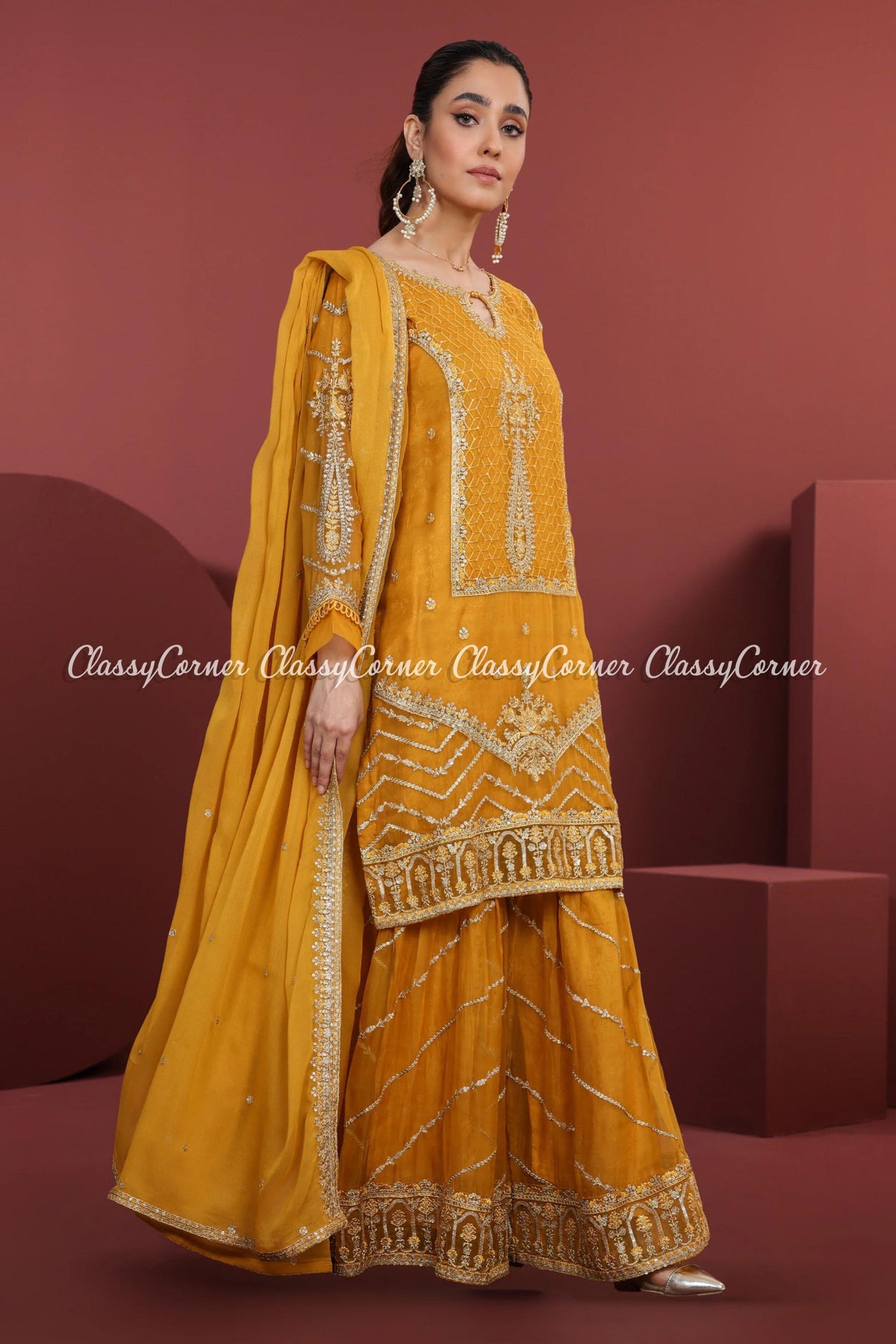 Pakistani wedding Sharara suits