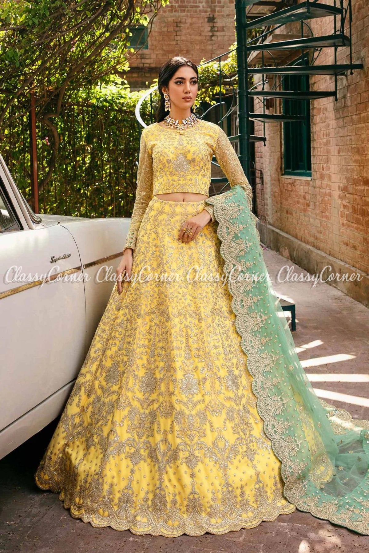 lehenga for mehndi night