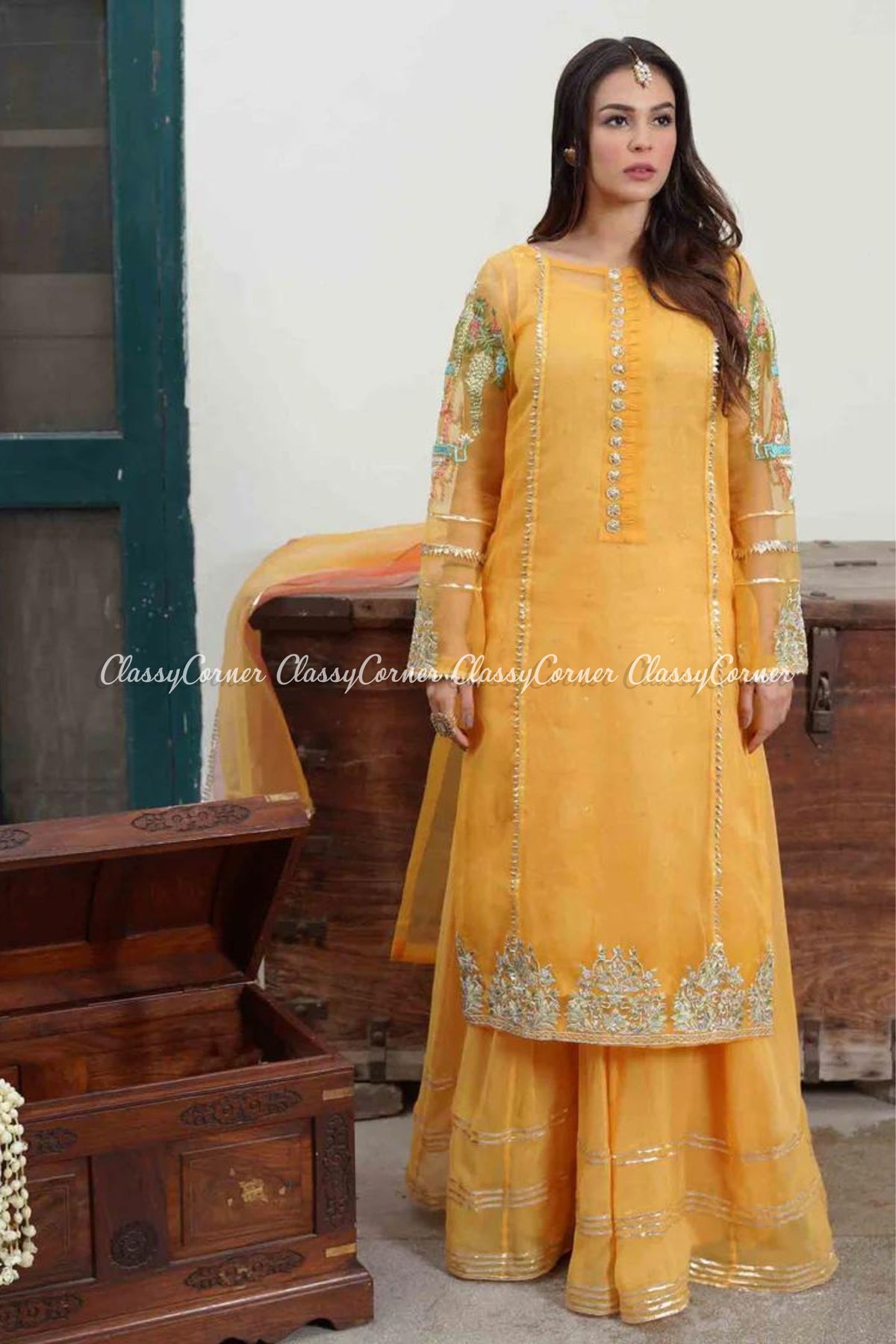 Pakistani wedding Sharara suits