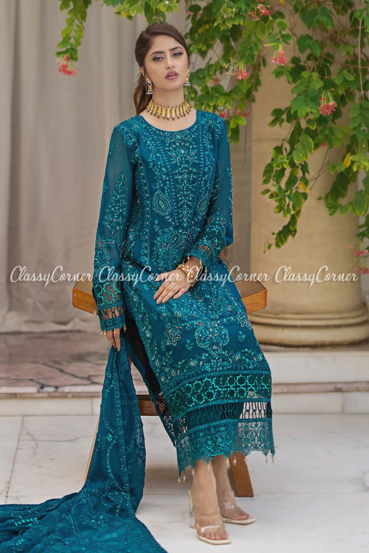 party dress for pakistani wedding