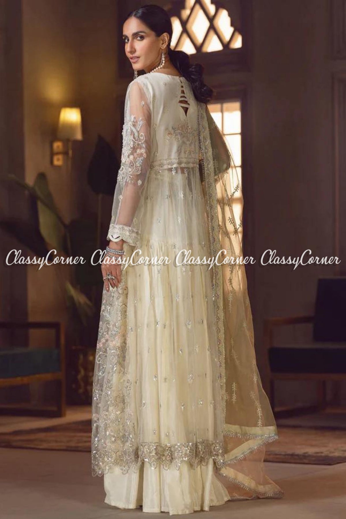 pakistani formal gown for wedding