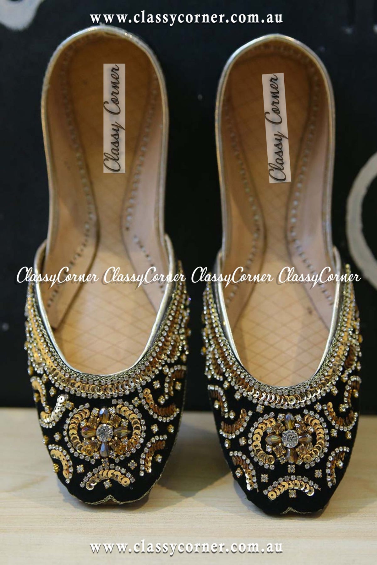 Sequin Embellished Khussa - Classy Corner