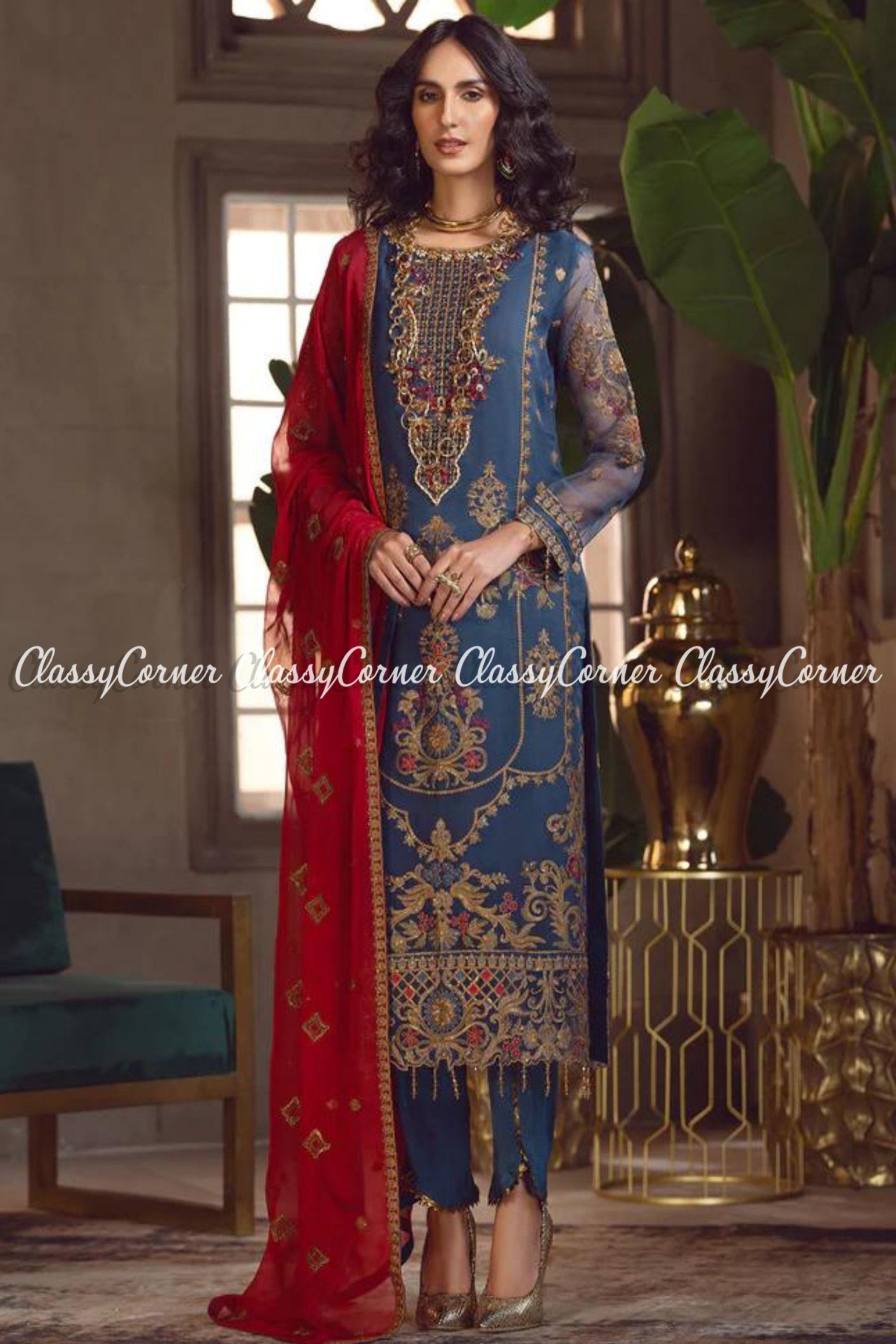 Shop Pakistani Suit Designs Online | Pakistani Dresses Classy Corner Australia