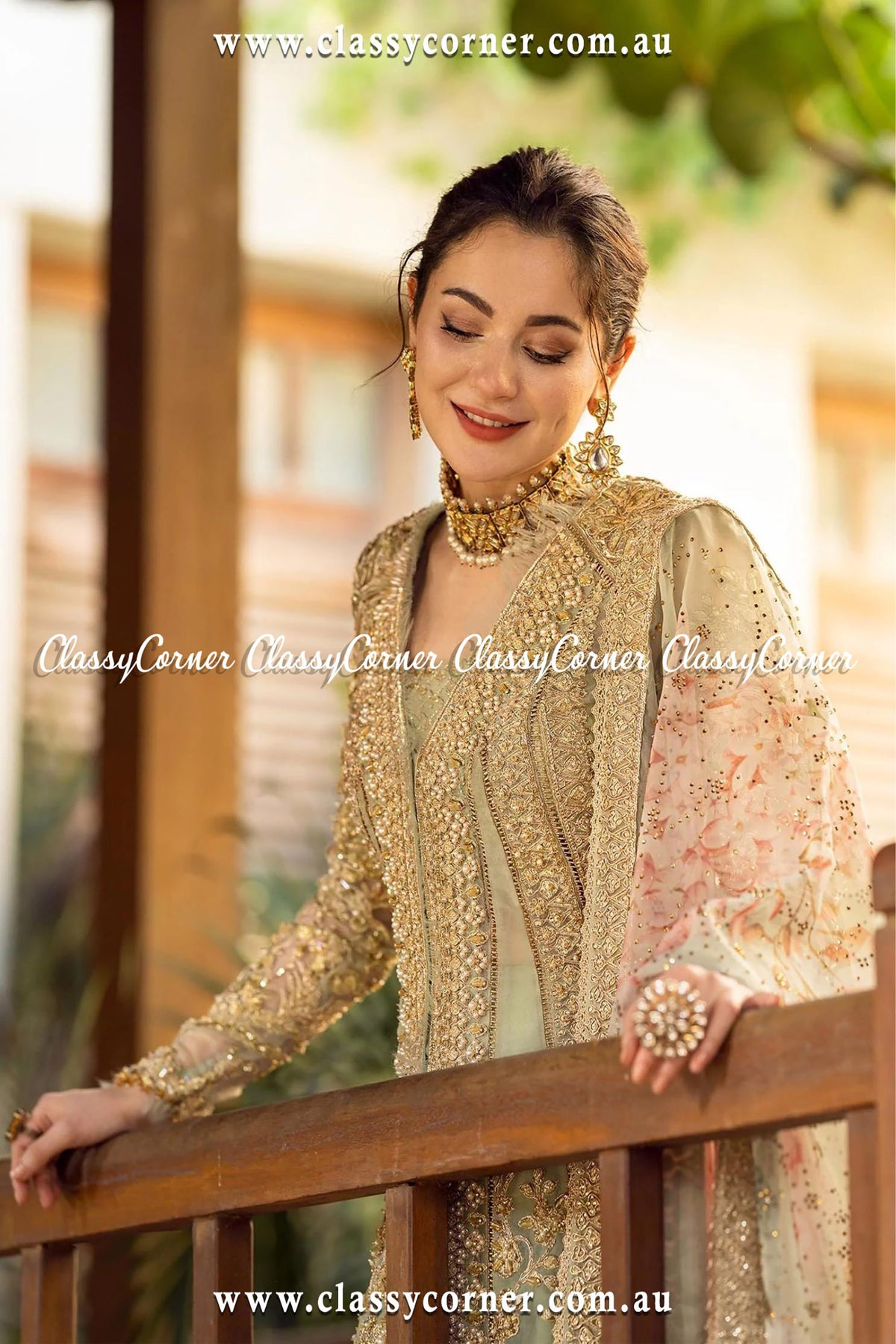 Pastel Green Lehnga Outfit - Classy Corner