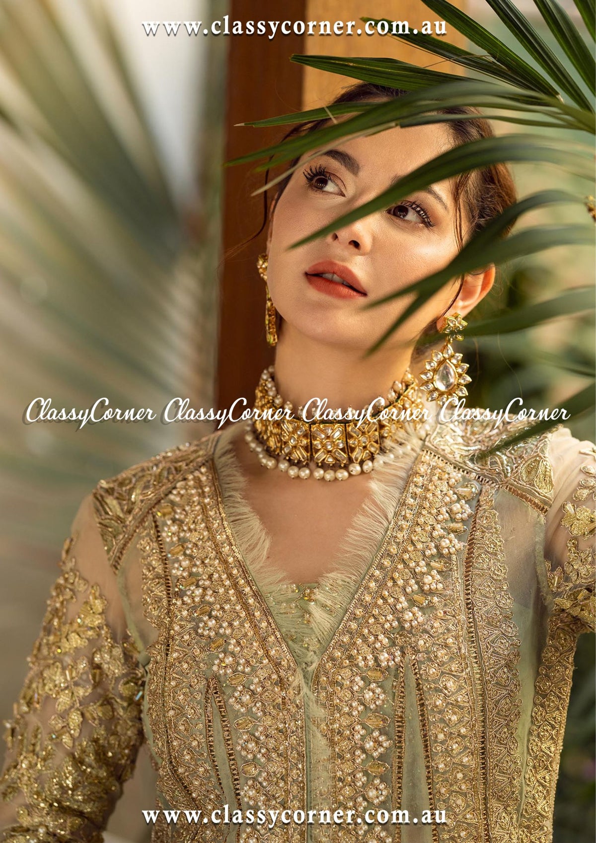 Pastel Green Lehnga Outfit - Classy Corner