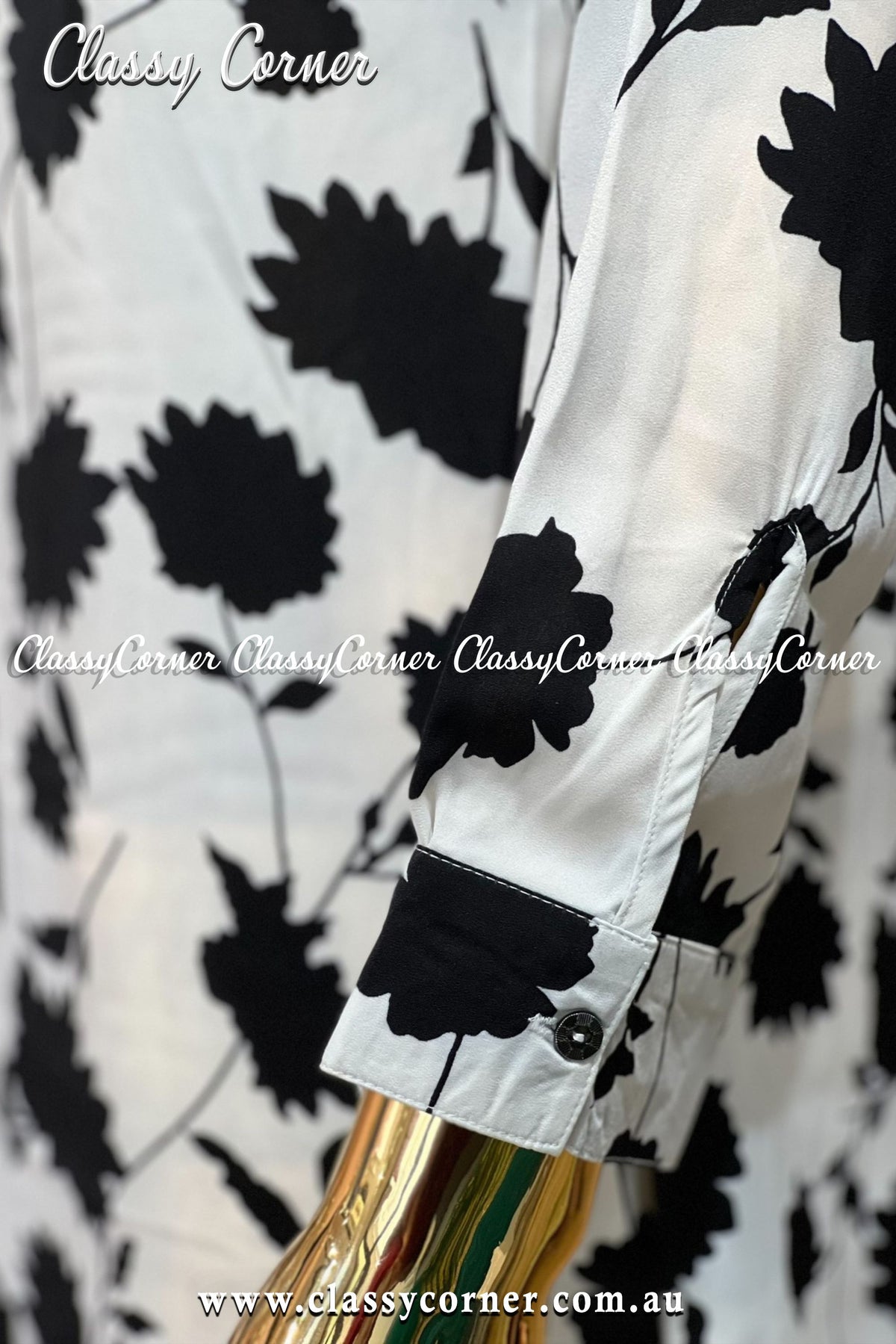 Black White Single Kurti - Classy Corner