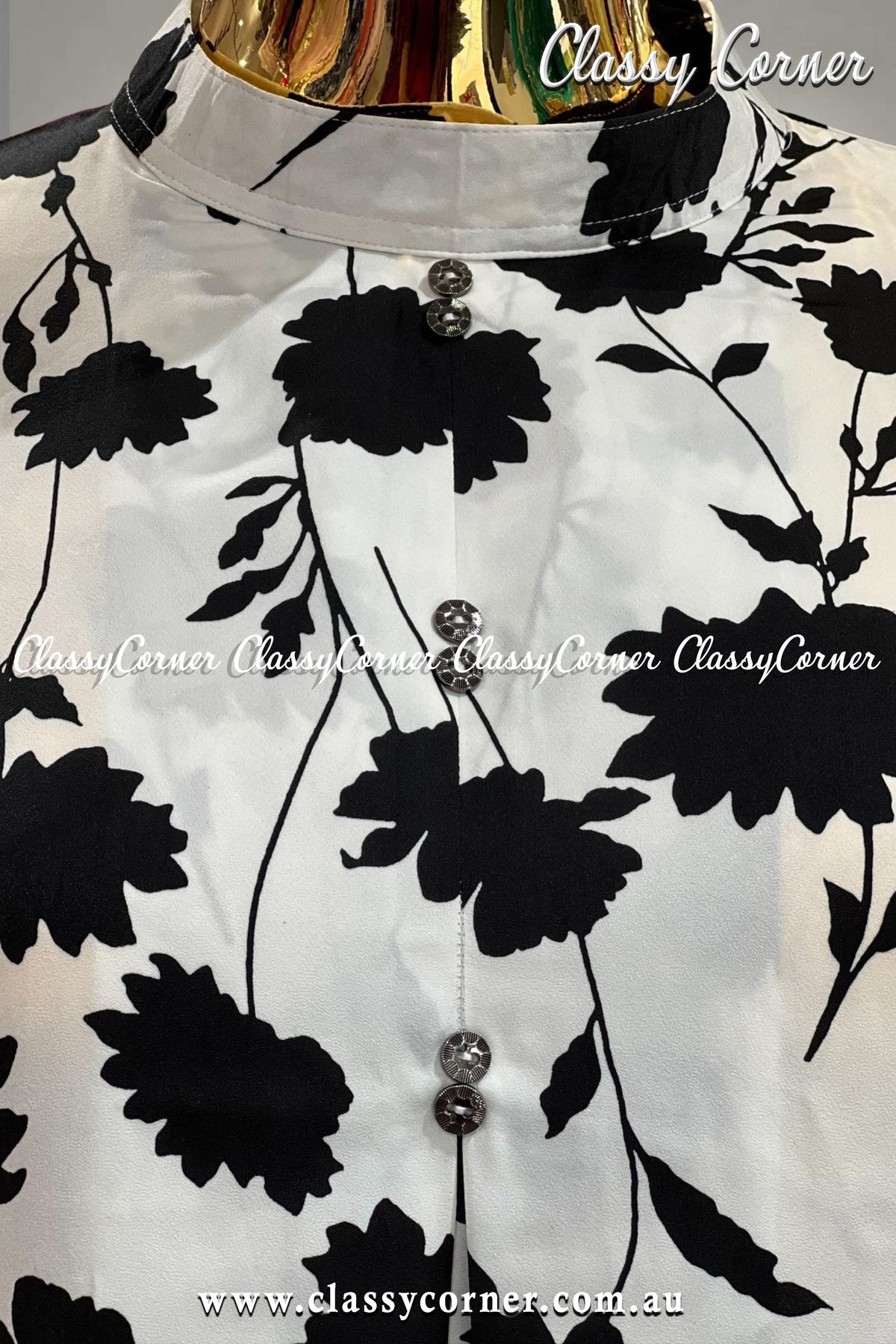 Black White Single Kurti - Classy Corner