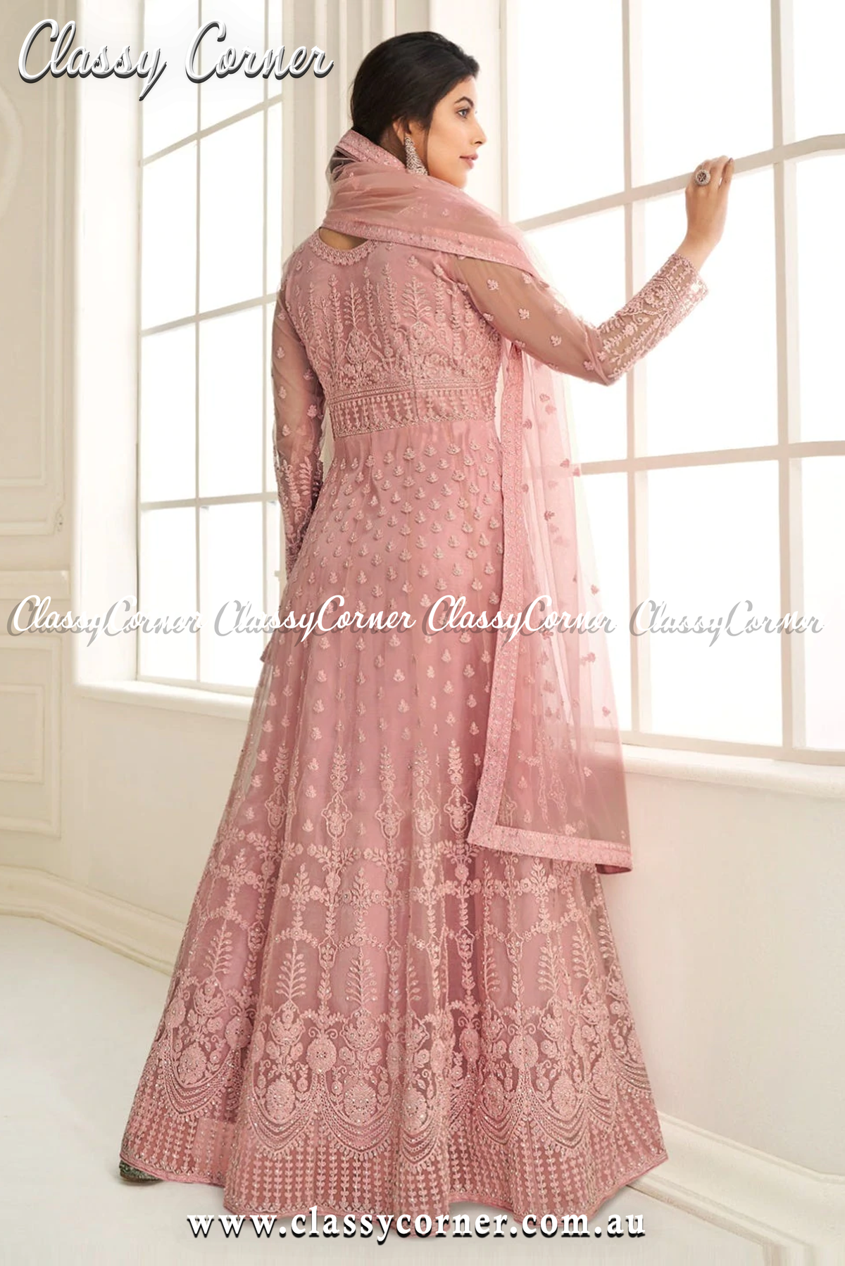 Light Dusty Pink Gown - Classy Corner